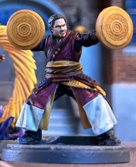 Wong (By Trident Studios - 40mm miniature) - Crisis Protocol Proxy