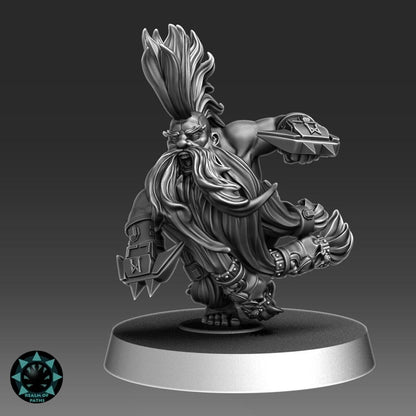 Iron Bolt Dwarf Team - Realm Of Paths Miniatures - Fantasy Football