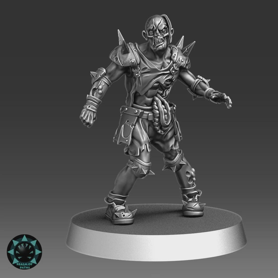 Undead Flesheaters Complete Team - Fantasy Football - Realm Of Paths Miniatures