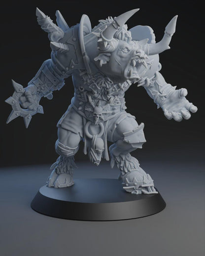 Minotaur Star Player Big Angry Bull - Fantasy Football - Brutefun Miniatures