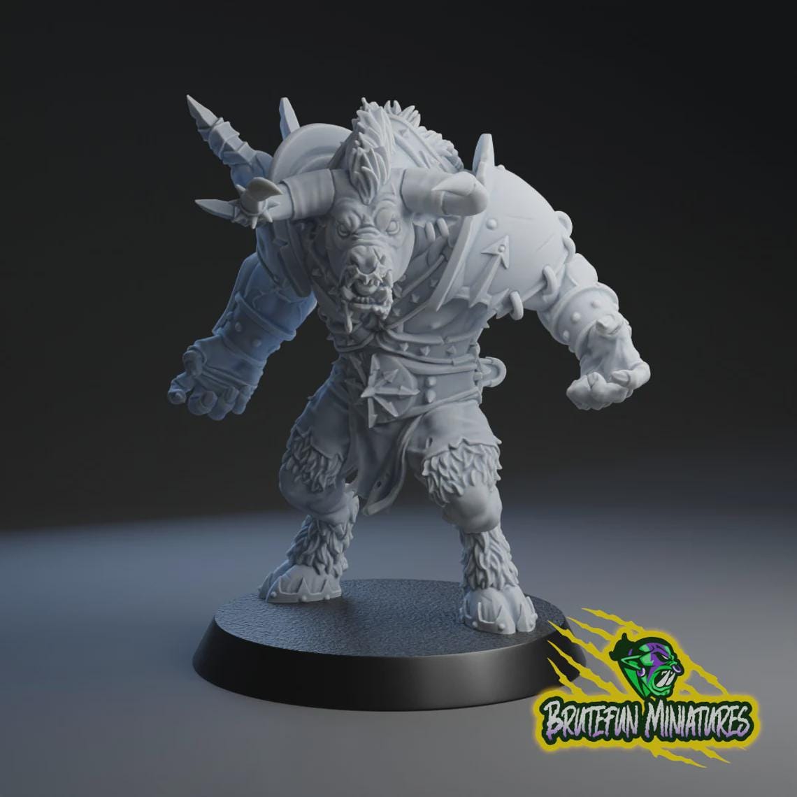 Minotaur Star Player Big Angry Bull - Fantasy Football - Brutefun Miniatures