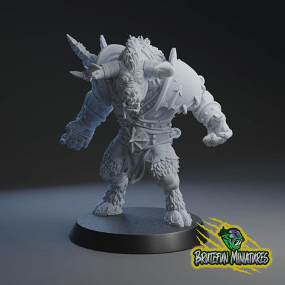 Minotaur Star Player Big Angry Bull - Fantasy Football - Brutefun Miniatures