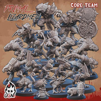 Primal Lizard Team - UGNI Miniatures - Fantasy Football