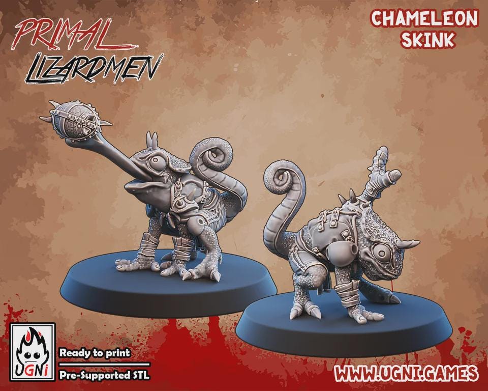 Primal Lizard Team - UGNI Miniatures - Fantasy Football