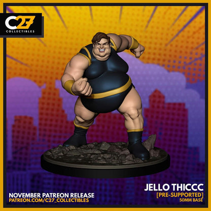 Blob (Jello Thicc by C27 - 40mm miniature) - Marvel Crisis Protocol Proxy