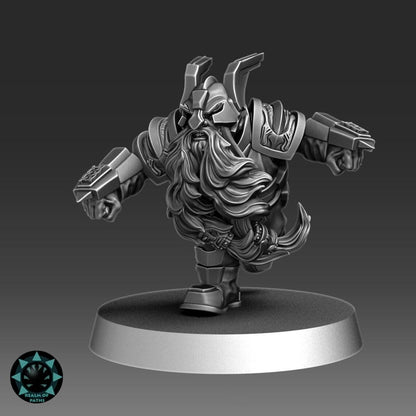 Iron Bolt Dwarf Team - Realm Of Paths Miniatures - Fantasy Football