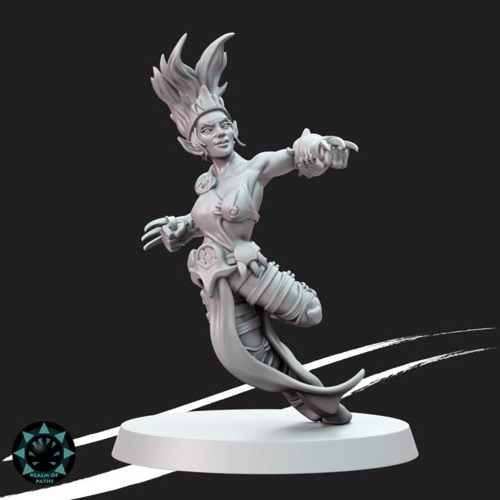 Forest Elves Team Complete - Wood Elves - Fantasy Football - Realm Of Paths Miniatures