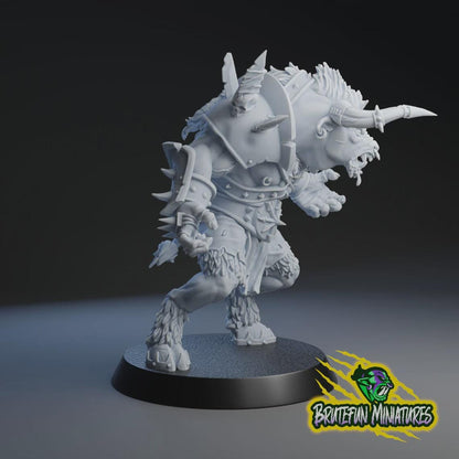 Minotaur Star Player Big Angry Bull - Fantasy Football - Brutefun Miniatures