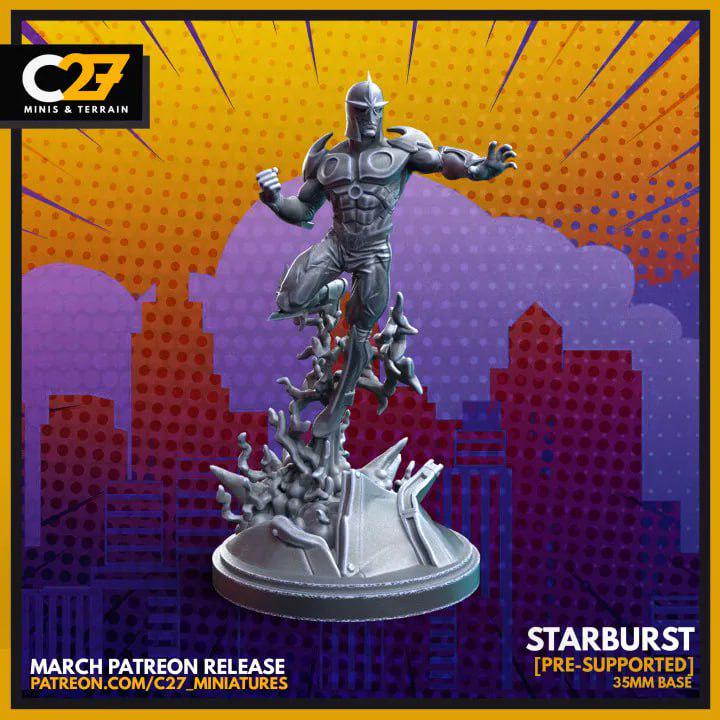 Nova (Starburst by C27 - 40mm miniature) - Crisis Protocol Proxy
