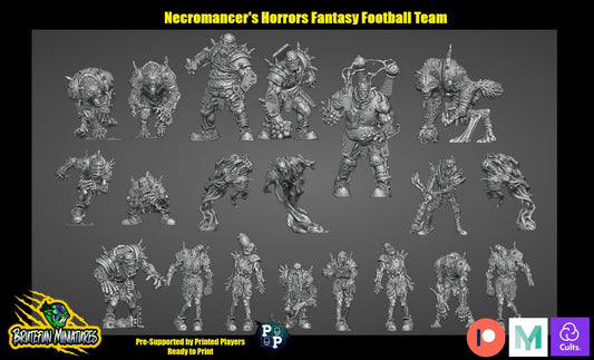 Necromantic Horrors Team - Fantasy Football - Brutefun Necromancer's Horror