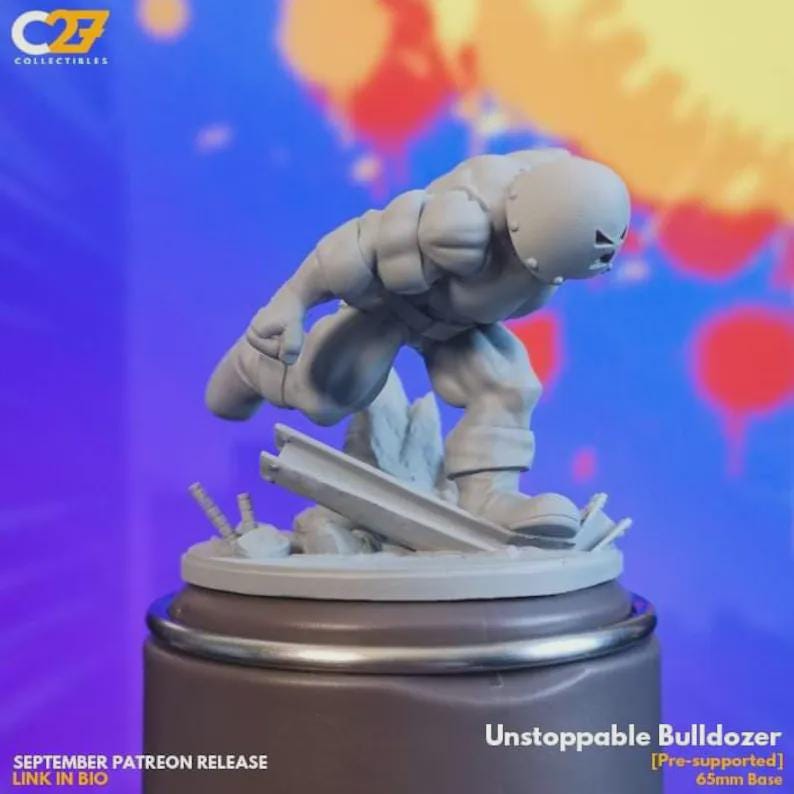 Juggernaut (Unstoppable Bulldozer by C27 - 40mm miniature) - Crisis Protocol Proxy