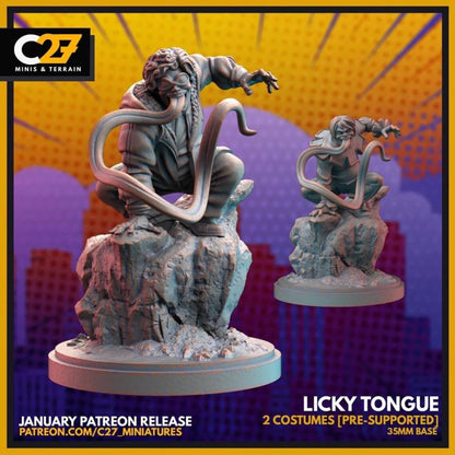 Toad (Licky Tongue by C27 - 40mm miniature) - Crisis Protocol Proxy