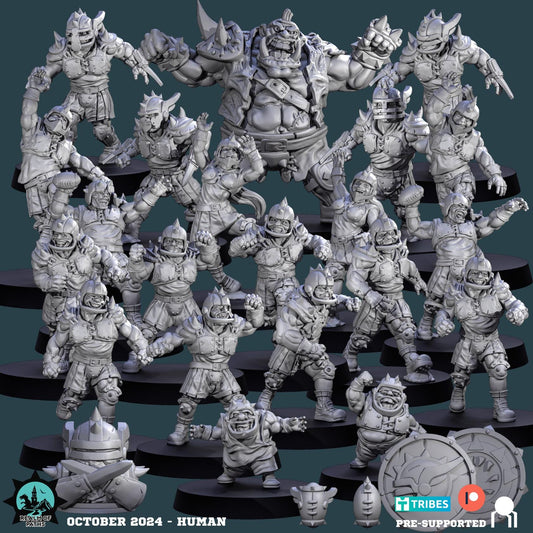 Human Team - Fantasy Football - Realm Of Paths Miniatures