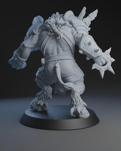 Minotaur Star Player Big Angry Bull - Fantasy Football - Brutefun Miniatures