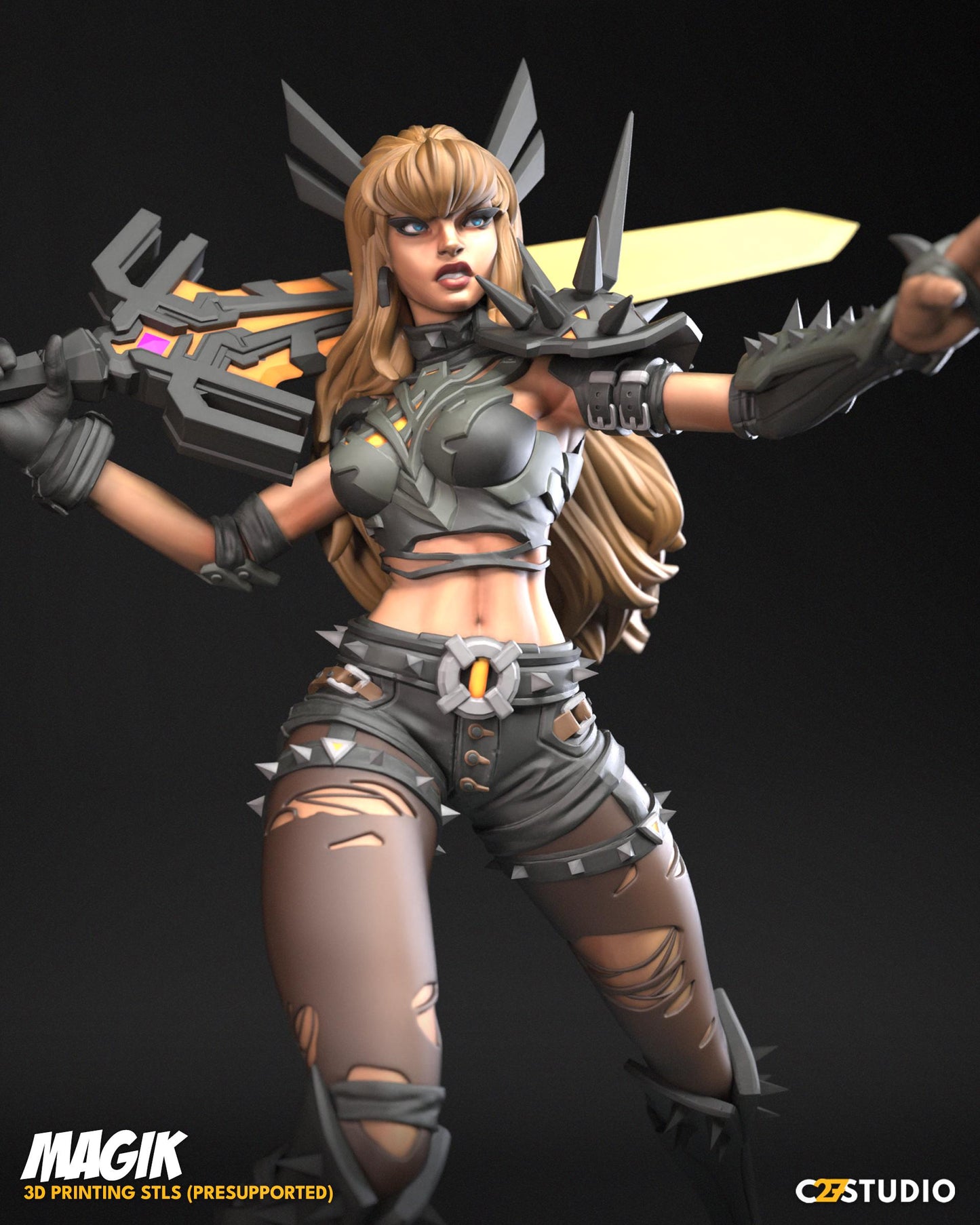 Magik Marvel Rivals - (Magik by C27 - 40mm miniature) - Magic - Magick - Crisis Protocol Proxy