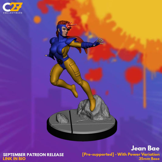 Jean Grey (Jean Bae by C27 - 40mm miniature) - Crisis Protocol Proxy