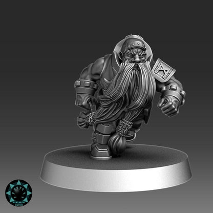 Iron Bolt Dwarf Team - Realm Of Paths Miniatures - Fantasy Football