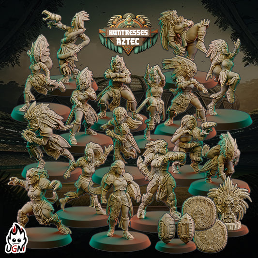 Huntress Aztec Team - UGNI Miniatures - Fantasy Football