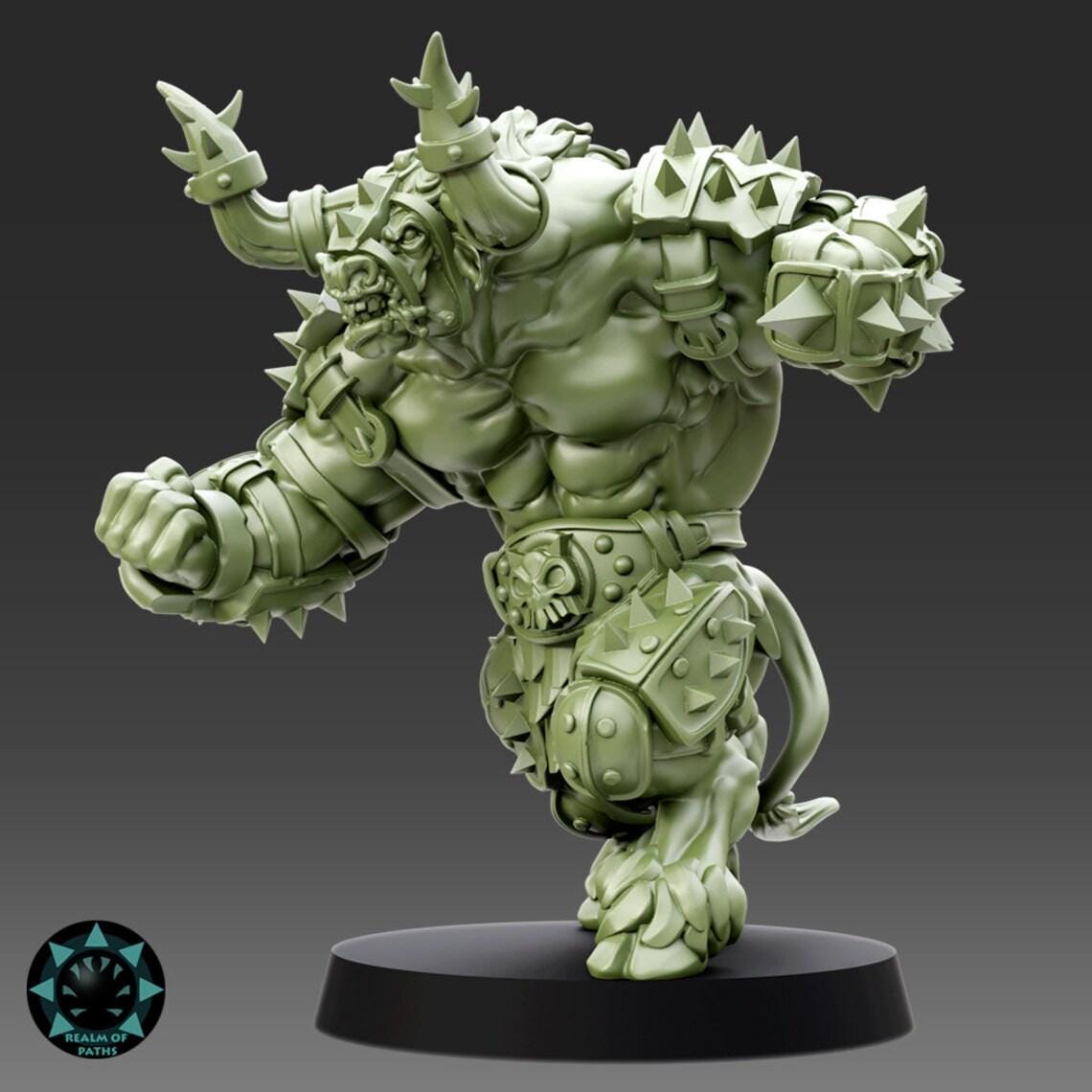 Doom Dwarfs Iron Boulders Team - Realm Of Paths Miniatures - Fantasy Football