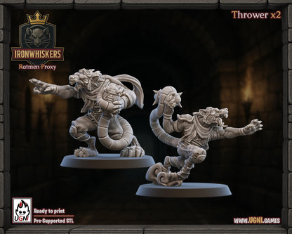 Iron Whiskers Ratmen Team - UGNI Miniatures - Fantasy Football