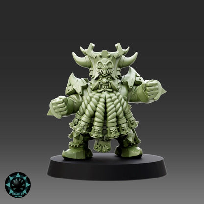 Doom Dwarfs Iron Boulders Team - Realm Of Paths Miniatures - Fantasy Football