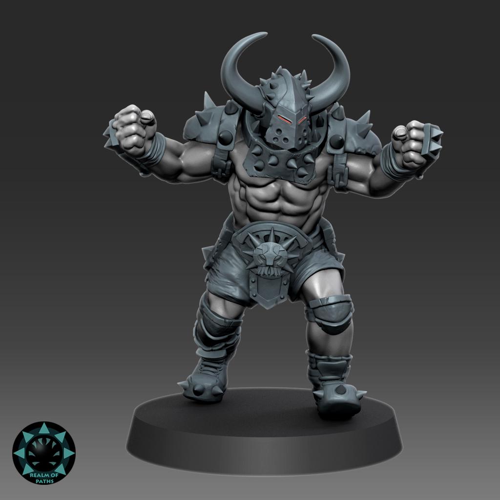 Abyss Warriors - The Inferno - Fantasy Football - Realm Of Paths Miniatures