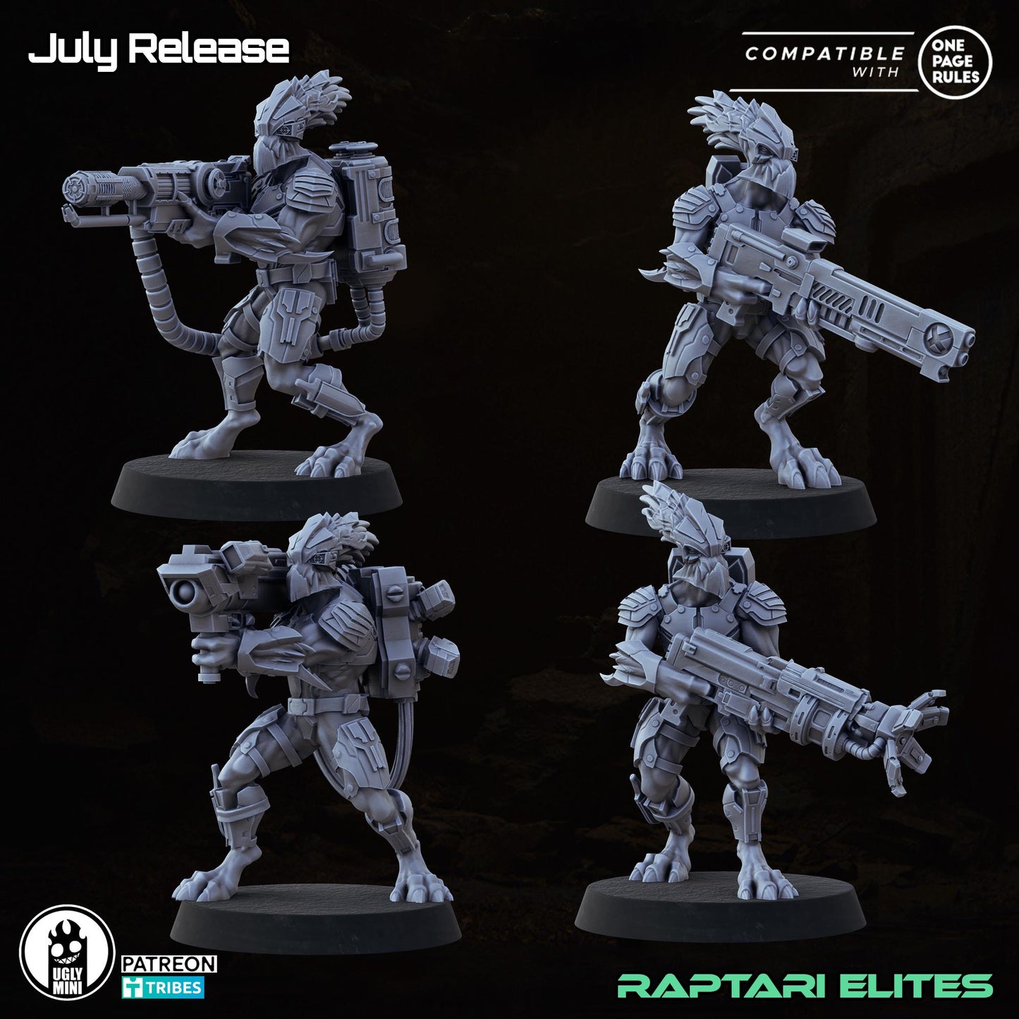 Raptari Army Part 2 | Army Builder | Jackals Army | Grimdark Future | OPR | UGLY Miniatures