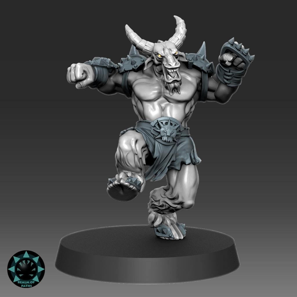 Abyss Warriors - The Inferno - Fantasy Football - Realm Of Paths Miniatures