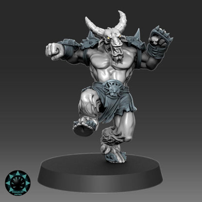 Abyss Warriors - The Inferno - Fantasy Football - Realm Of Paths Miniatures