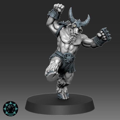 Abyss Warriors - The Inferno - Fantasy Football - Realm Of Paths Miniatures