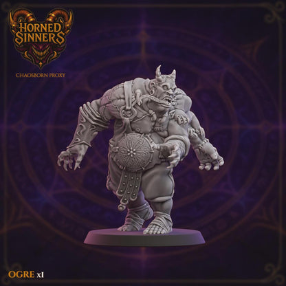 Ogre Big Guy - Horned Sinners Team - UGNI Miniatures - Fantasy Football