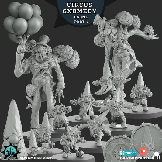 Circus Gnomedy Team Part 1 - Gnomes - Fantasy Football - Realm Of Paths Miniatures