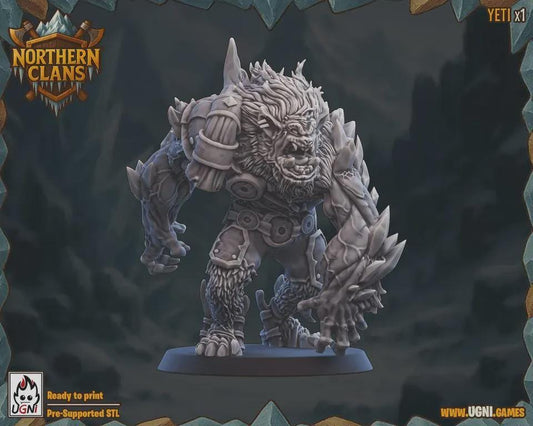 Yeti Big Guy - Northern Clan Team - UGNI Miniatures - Fantasy Football