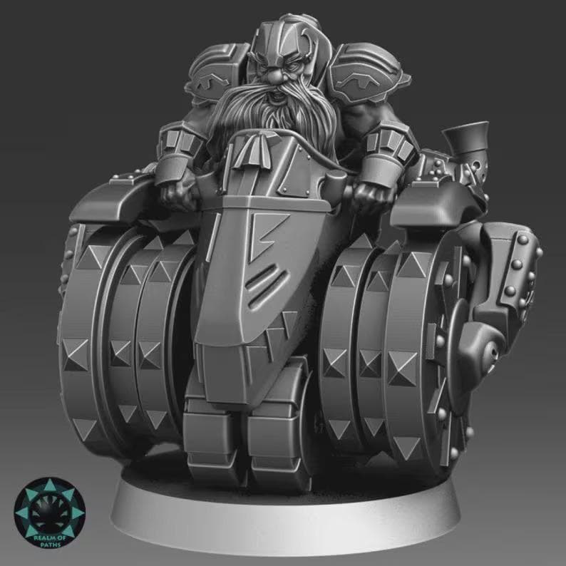 Dwarven Doom-Roller - Realm of Path Miniatures - Fantasy Football
