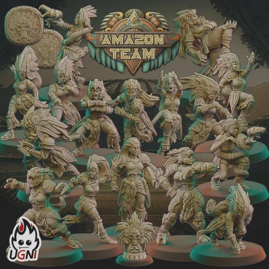 Amazonian Full Core Team - Fantasy Football - UGNI Miniatures