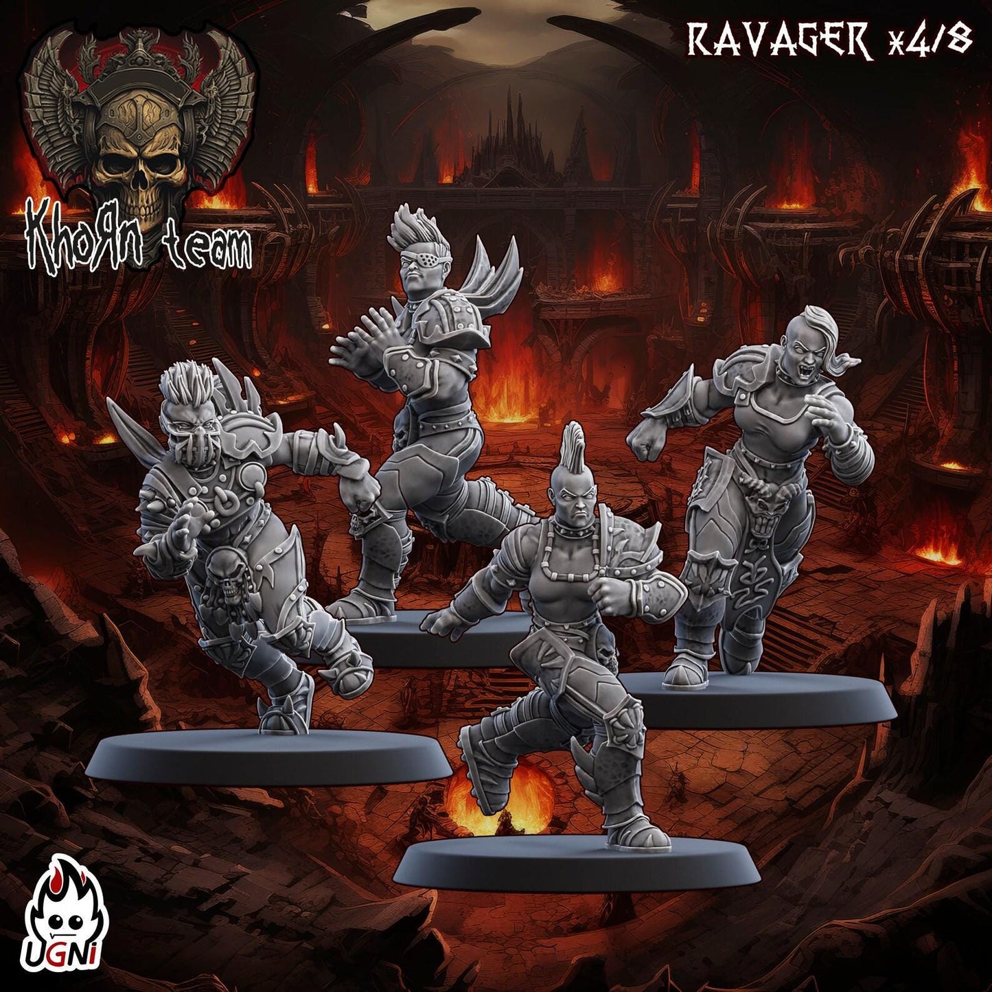 Bloody Valkyrie Team -  UGNI Miniatures - Fantasy Football